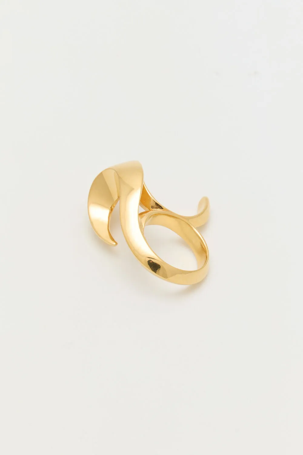 Bague 2 doigts  - Doré